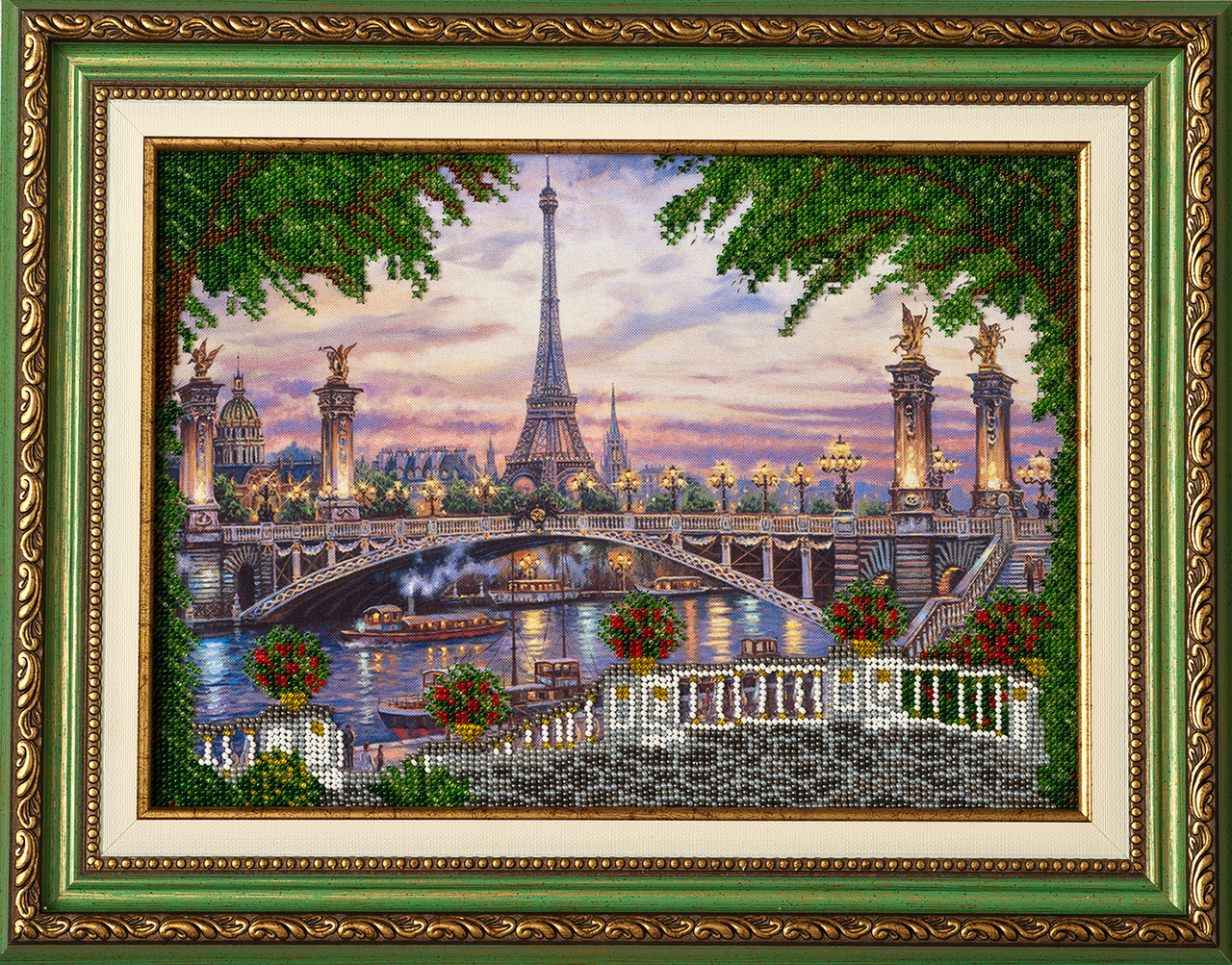 Схема для вишивки бісером Французький вечір П-023 (габардин), фото 1