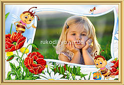 Схема для вишивки бісером з вашим фото РМ-028 (габардин)