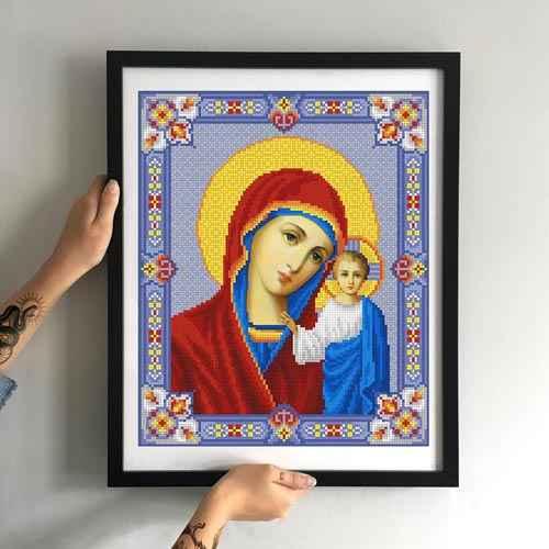 Заготовка для вишивки ТМ Мосмара Діва Марія ММР-012 [Материал: Атлас підклеєний флізеліном], фото 1