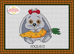 Набір для вишивки хрестиком Зайчик НХД-012