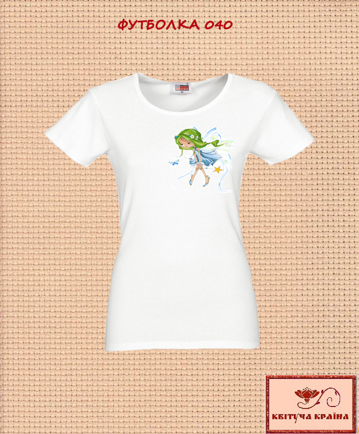 Заготовка для вишиванки Футболка жіноча 040 ТМ "Квітуча країна", фото 1