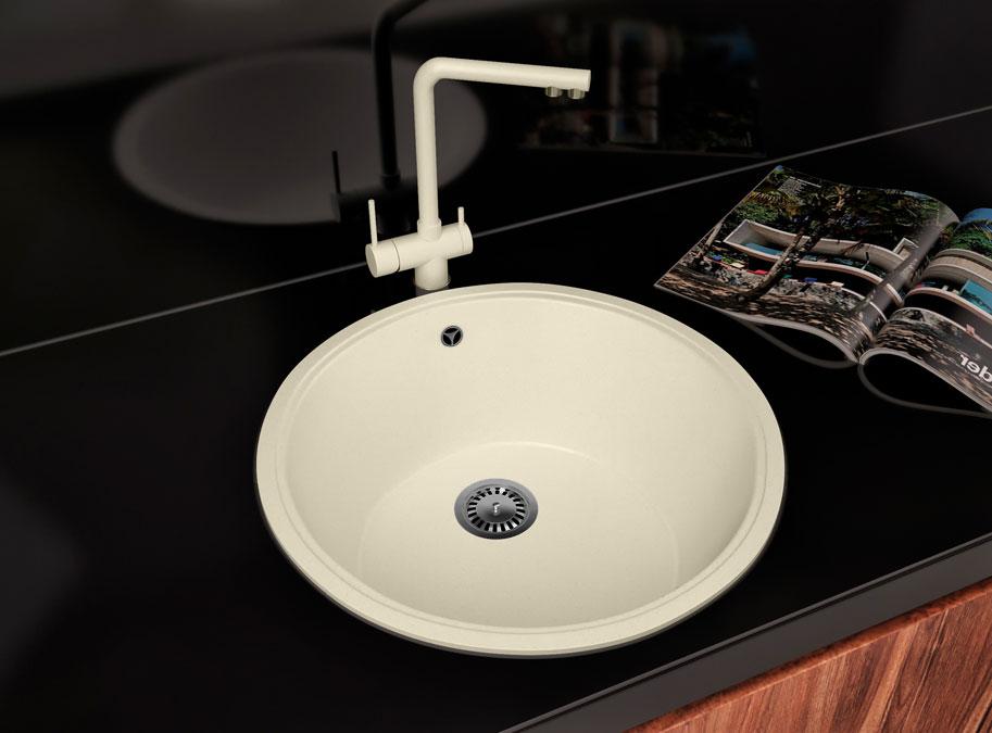 КУХОННА МИЙКА ГРАНІТНА ASKANIA "NOVA" БЕЖЕВИЙ