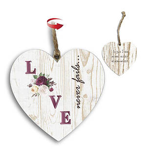 Підвіска-серце двостороння Love/Бо немає нічого неможливого хрпс0012ка