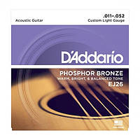 Струны D'Addario EJ26-11-52 фосфорная бронза