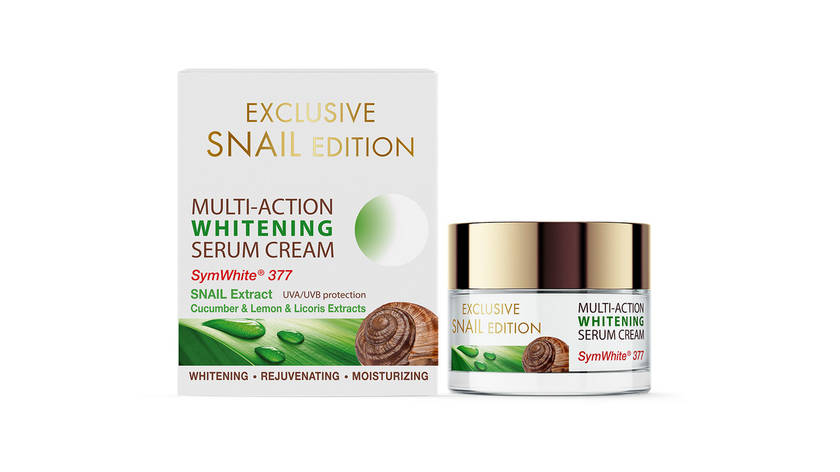 Відбілюючий крем-сироватка для обличчя SPF 15 Exclusive Snail Edition від Arsy Cosmetics 50 мл, фото 1
