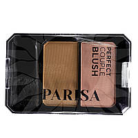 Двойные компактные румяна Parisa Cosmetics B-702 № 16 бежево-розовый