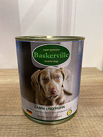 Baskerville консерви ягня та півень для собак, 800 г