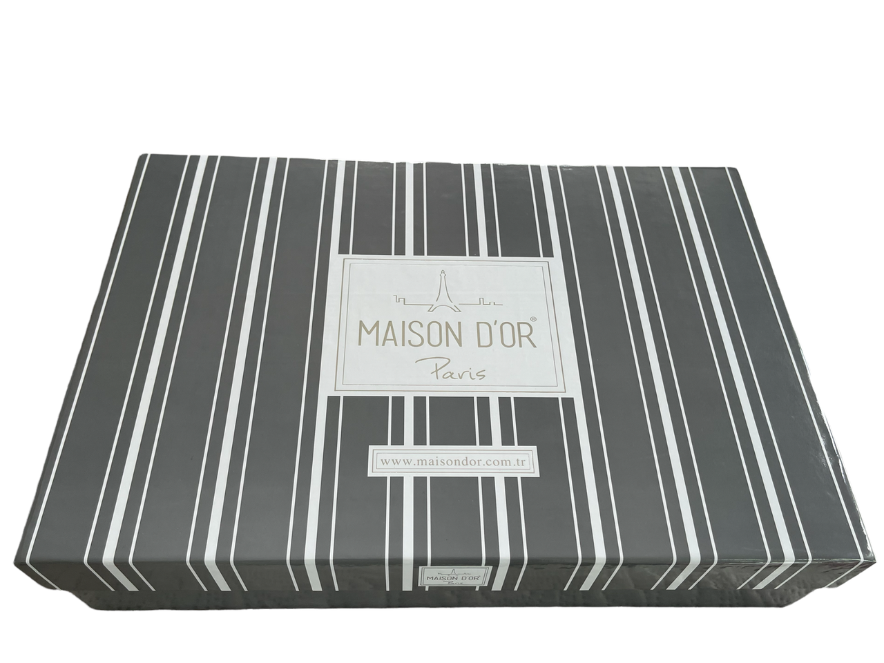 Комплект постельного белья Maison D'or Antik Nil Grey сатин 220-200 см серый - фото 5 - id-p1626196298