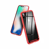 Чохол Baseus See-Through Glass Protective Case For iPhone X/X Red (WIAPIPHX-YS09)