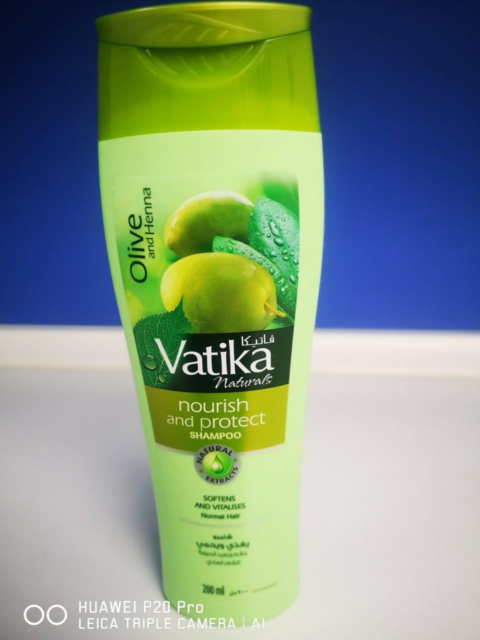 Шампунь питательный с оливковым маслом DABUR VATIKA 200мл - фото 1 - id-p1626204924