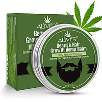 Бальзам для бороды с экстрактом семян конопли Aliver Beard & Hair Growth Hemp Balm 30 г