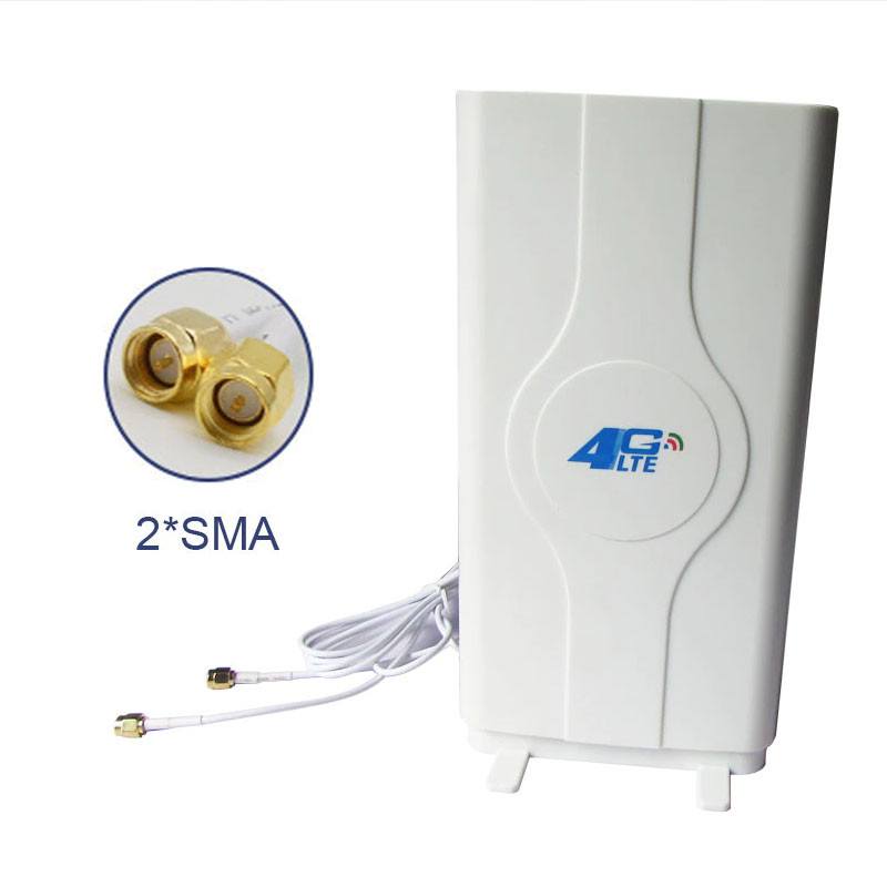 Планарна патч антена 4G MIMO, SMA-F роз'єми, 5 м кабелі, 1700-2700 МГц 8 дБ WavLink SMA-F 8dB/4G + підставка