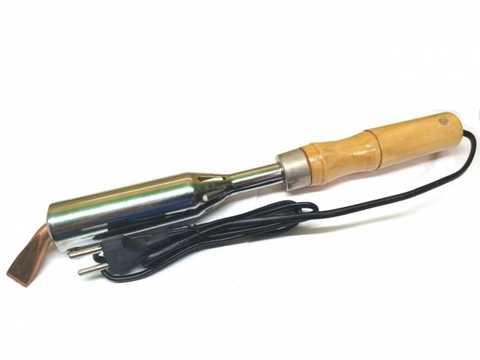 Паяльник Zhongdi tlw-100W, кутове мідне жало, дерев'яна ручка