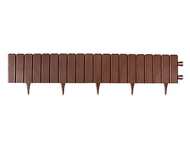 Декоративний паркан Eko-Palisada 22 см / коричневий / 1 м