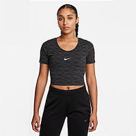 Футболка жіноча спортивна укорочена Nike W NSW AOP SS CROP TOP DM4669-010