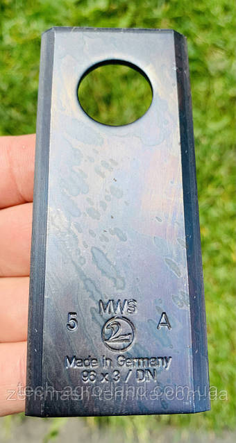 Ніж сегмент на польську роторну косарку MWS (Німеччина) 8245