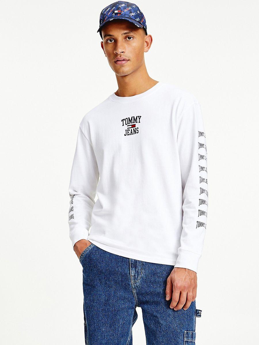 Реглан чоловічий кофта Tommy Hilfiger з принтом на рукавах, фото 1