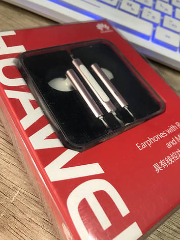 Проводные Наушники Huawei Half In-Ear Earphones AM116 Гарнітура, навушники Huawei AM116 Pink, фото 2