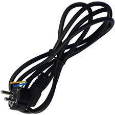 Шнур Мережний Євро без роз'єму 3x0,75м, 1,8м, чорний