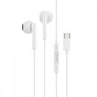 HF Hoco M65 Earphones Type C white + мікрофон Гарантія 3 міс