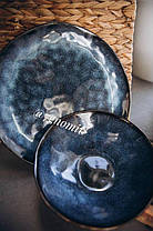 Салатник керамічний синій Зоряне небо 19.5 см, фото 5