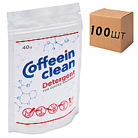 Ящик профессионального средства Coffeein clean DETERGENT для очистки от кофейных жиров 40 гр. (в ящике 100 шт)