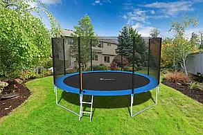 Батут FunFit 435см із захисною сіткою спортивний