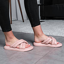 Шльопанці жіночі Fashion Sadie 3672 38 розмір 24,5 см Бежевий ID 4329605, фото 4