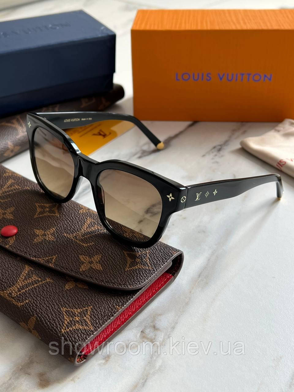 Жіночі сонцезахисні окуляри Lv (1523) black LUX