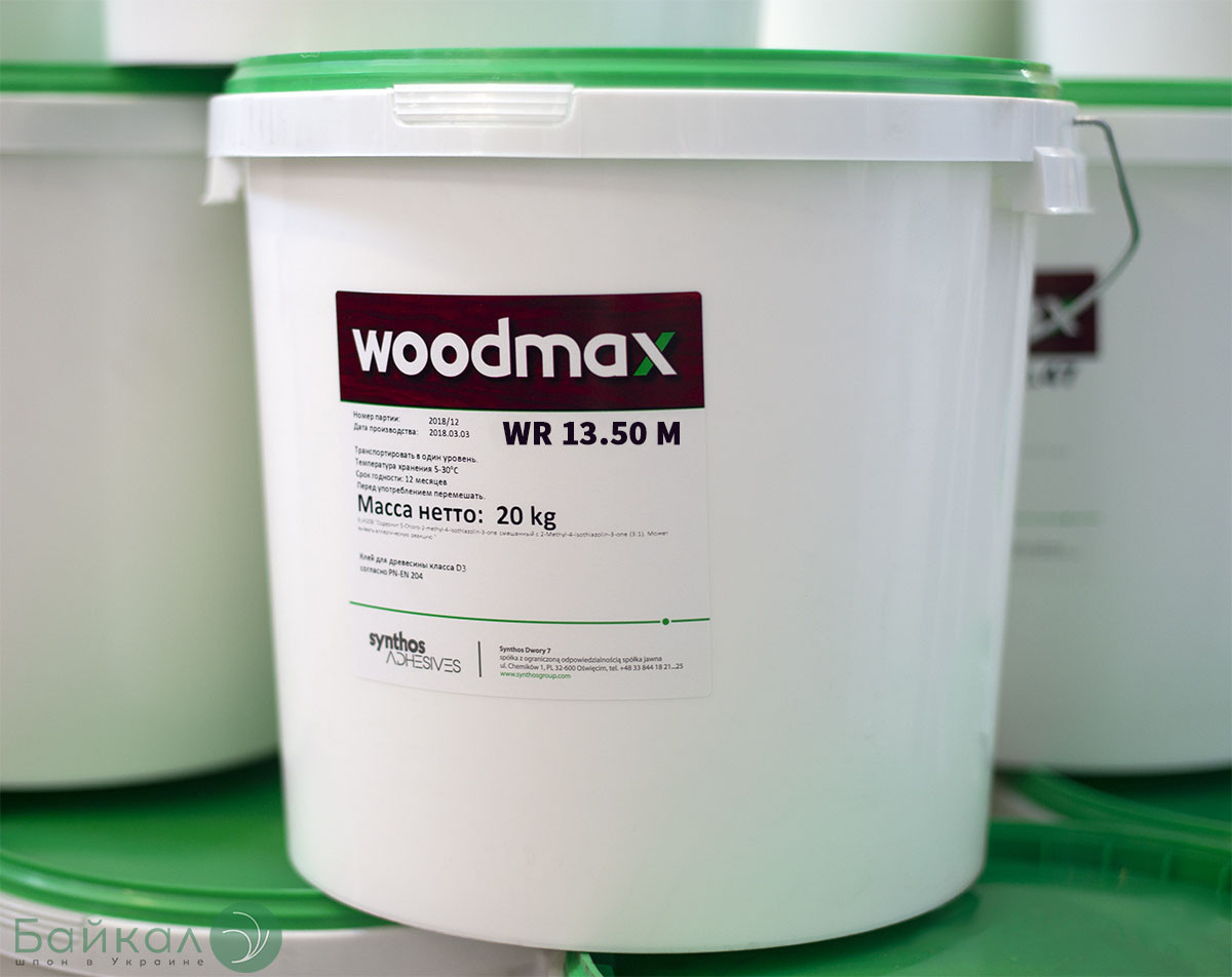 Водостійкий клей D3 для склеювання деревини Woodmax WR 13.50 M