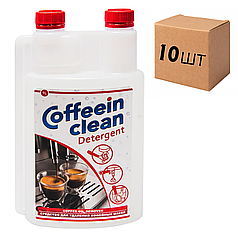 Ящик професійного засобу Coffeein clean DETERGENT для видалення кавових масел 1 л. (у ящику 10шт)
