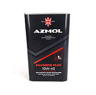 Моторное масло 10w40 1л полусинтетическое автомобильное всесезонное AZMOL FAVORITE PLUS 10W-40 1л