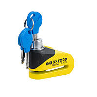 Мотозамок блокировки тормозного диска Oxford Quartz XD6 Disc Lock Yellow (LK207)