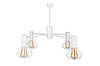 Люстра лофт біла 4 лампи Е27 Diadem NL 22152-4 WH, фото 3