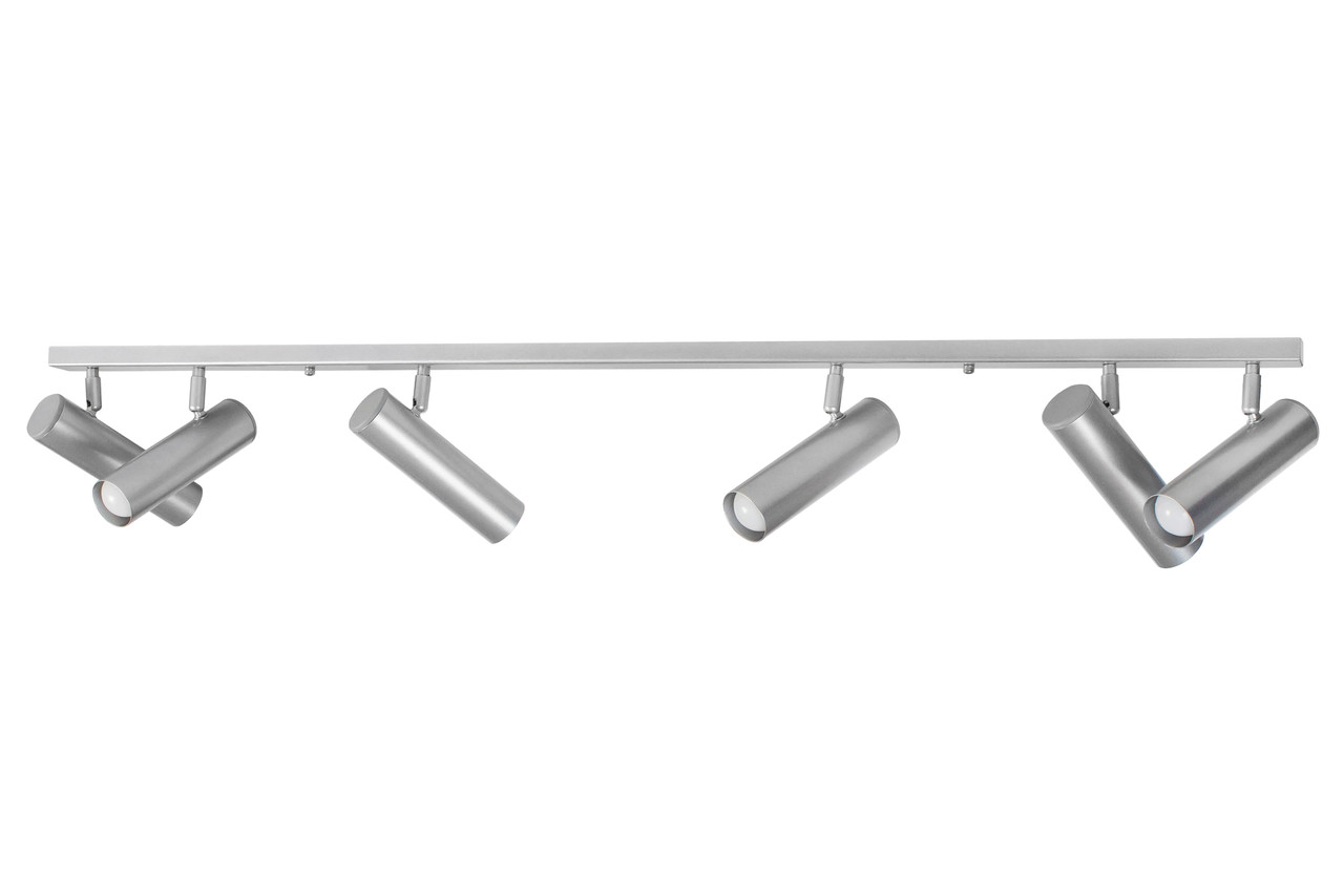 Світильник на планці з поворотними плафонами 6-Е27 Telescope NL 22501-6 AL, фото 1