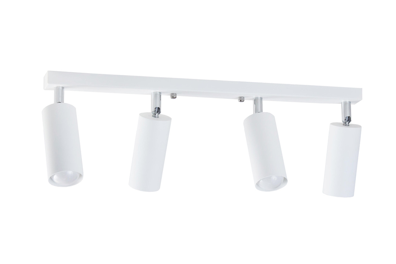 Світильник на планці з поворотними плафонами 4 -Е27м Tube NL 1105-4 WH, фото 1