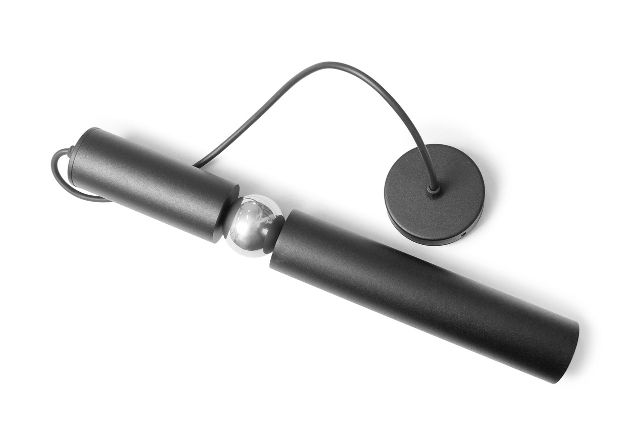 Світильник підвісний трубка Е27 Antique NL 40500 BK+CR, фото 1