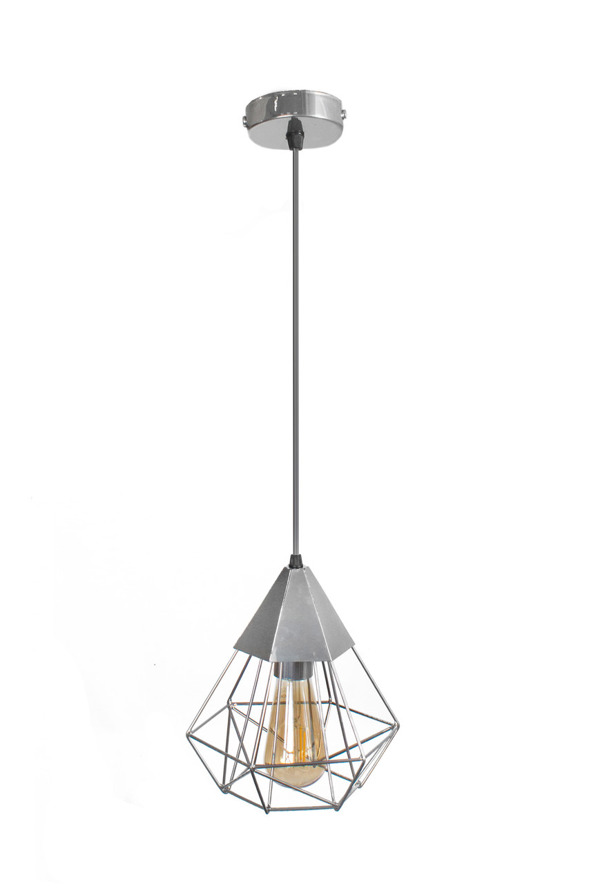 Люстра з підвісними плафонами лофт Е27 Crystal NL 0535 CR, фото 1