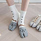 Шкарпетки з двома пальцями Кошеня Kiki Sox 36-40 жіночі білий, фото 3