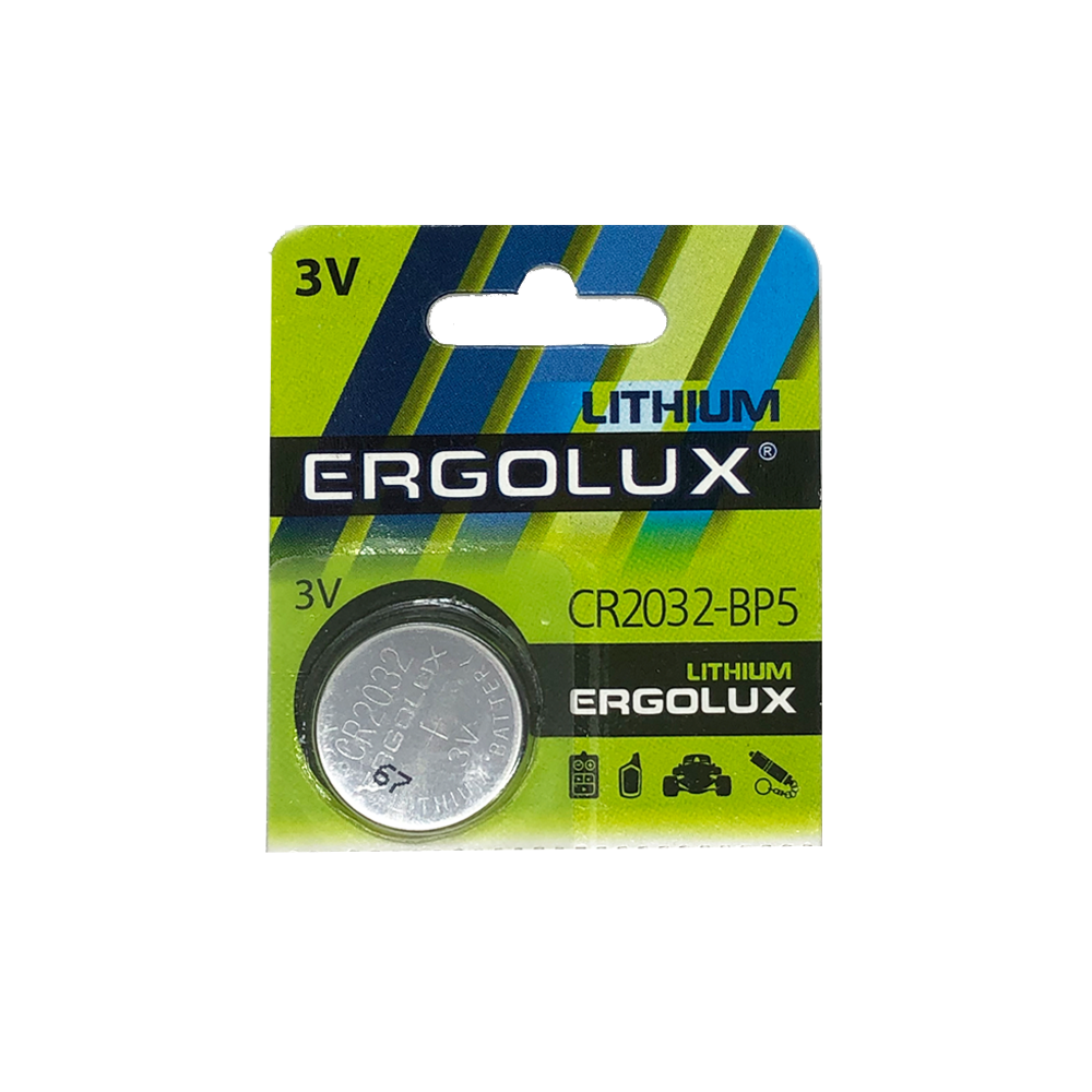 Батарейка CR2032 Ergolux Lithium (1шт.)