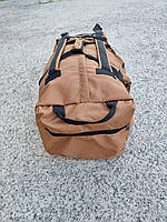 Сумка транспортная баул - рюкзак Британка военный непромокаемый 80л Койот