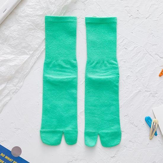 Шкарпетки з двома пальцями Няшка Kiki Sox 36-40 жіночі салатовий