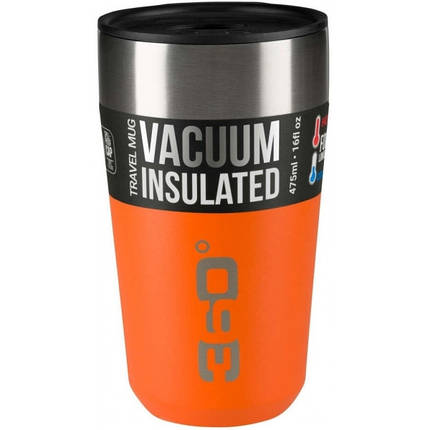 Термокружка 360 Degrees Vacuum Insulated Stainless Travel Mug Large, 475 мл (Pumpkin), фото 2
