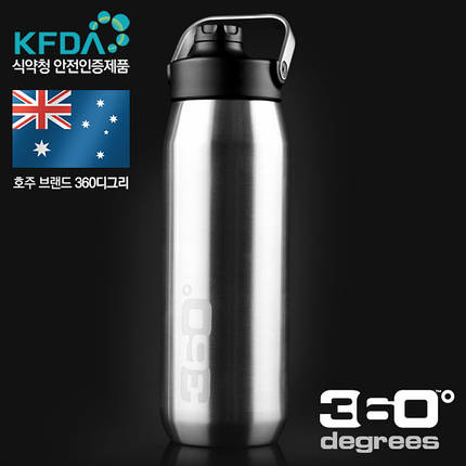 Термофляга 360° Degrees Vacuum Insulated Stainless Steel Bottle with Sip Cap, Black, 550 ml, фото 4