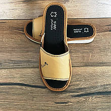 Шкіряні тапочки літні, жіночі ТЛЖ9