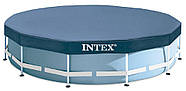 Каркасний круглий басейн (457 x 122 см, 16805 л) Intex 26726 Сірий (повна комплектація), фото 4