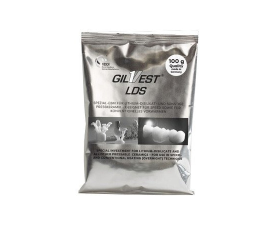 Паковочная масса для дисиликата лития Gilvest ® LDS, Гилвест ЛДС (50х100g)порошок+1л жидкости Giulini - фото 2 - id-p1626301443