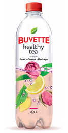 Напій Buvette Healthy tea зі смаком троянди, лимону та імбиру 500 мл