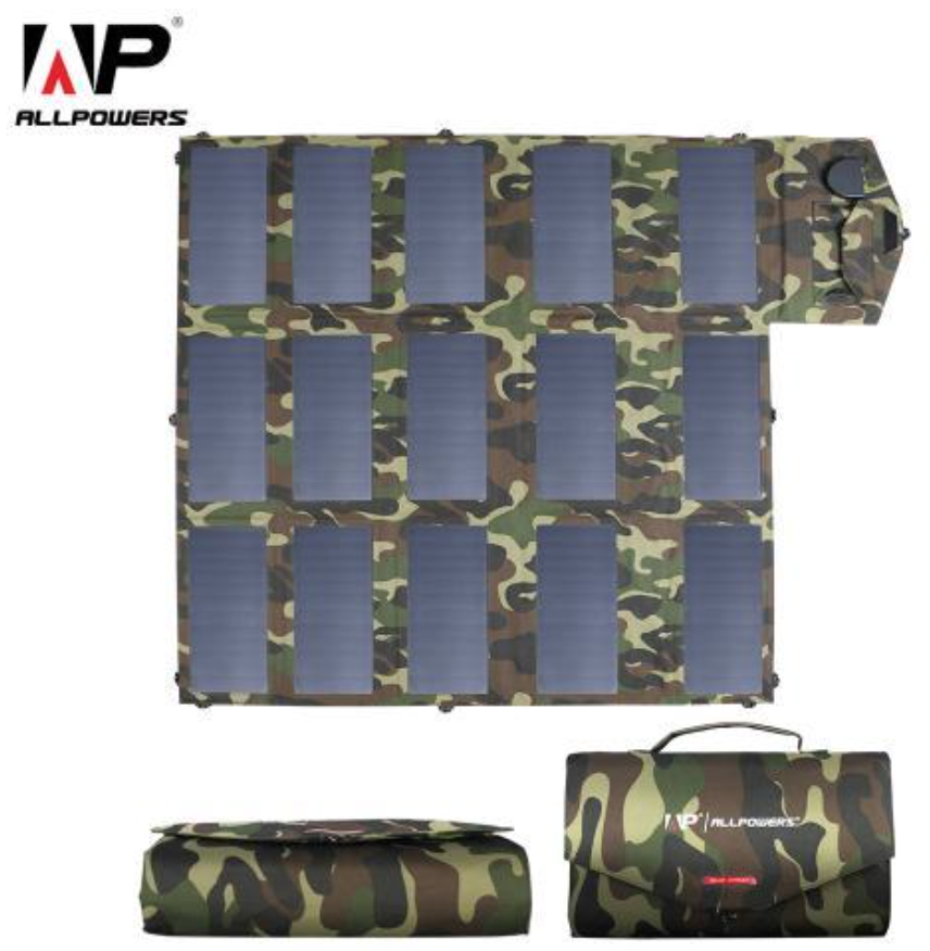 ALLPOWERS сонячна батарея панель заряджання 18V 100 W Solar Charger for Phone Laptop