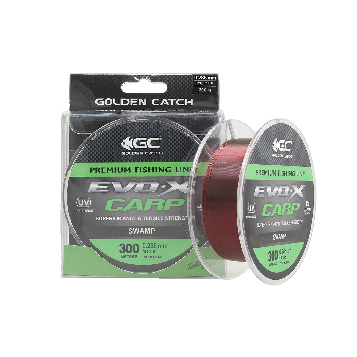 Волосінь GC Evo-X Carp 300 м SWP 0.286мм, фото 1